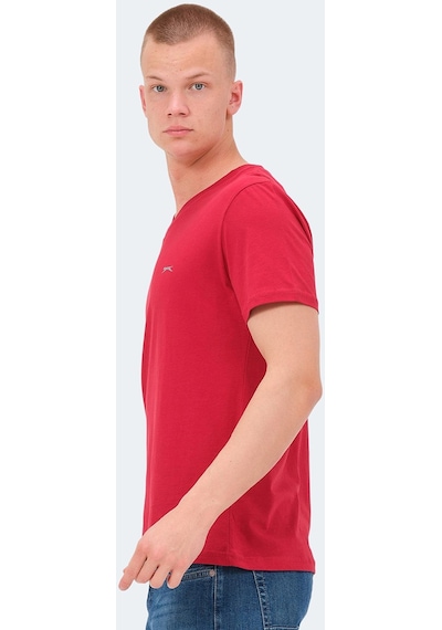 Slazenger KAIJA Erkek V Yaka Kırmızı Tişört