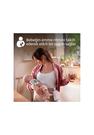 Eller Serbest Şarjlı Tekli Elektrikli Göğüs Pompası, Hastane Gücünde, Sessiz Sağım, Scf531/11