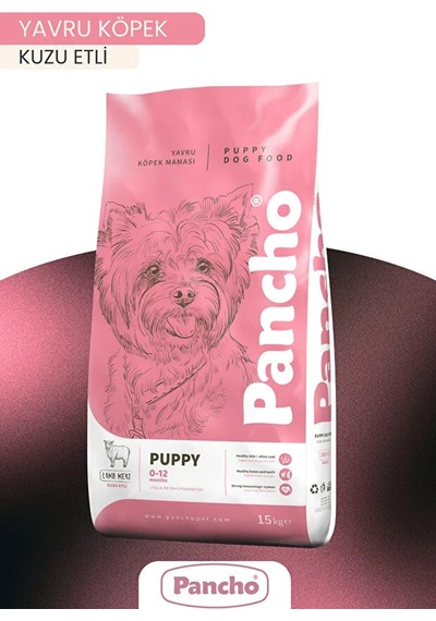 Pancho Kuzu Etli Puppy Yavru Köpek Maması 15 KG