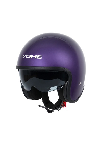Yohe Motosiklet Kaskı 880-shıny-tıtanıum-purple Çok Renkli