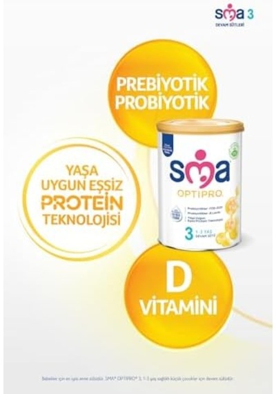 Sma Optipro 3 Devam Sütü 1-3 Yaş 800 G