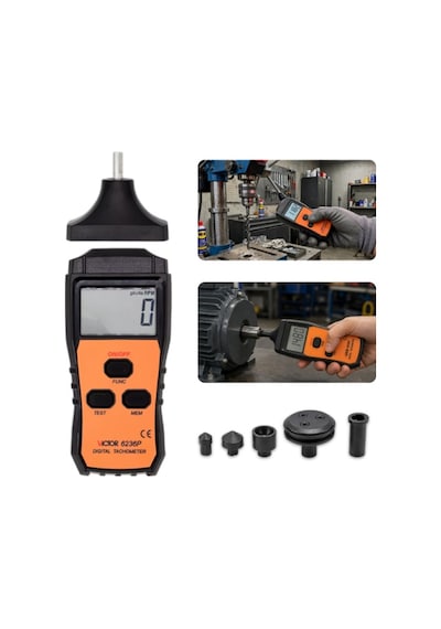 Victor 6236p Temaslı Temassız Devir Ölçüm Cihazı Takometre