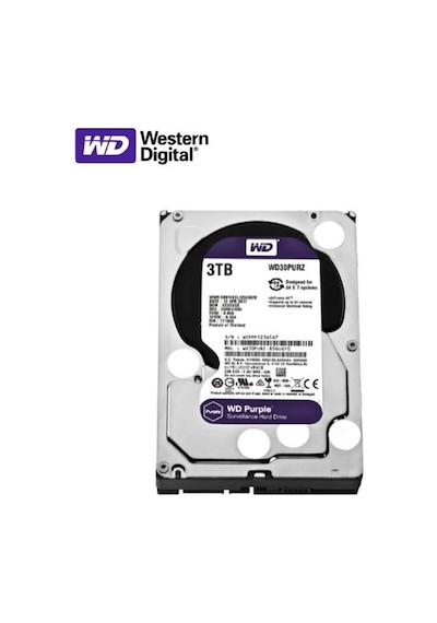 Western Digital 3.5" 3 Tb Purple Wd30purz Sata 3.0 5400 Rpm Hard Disk