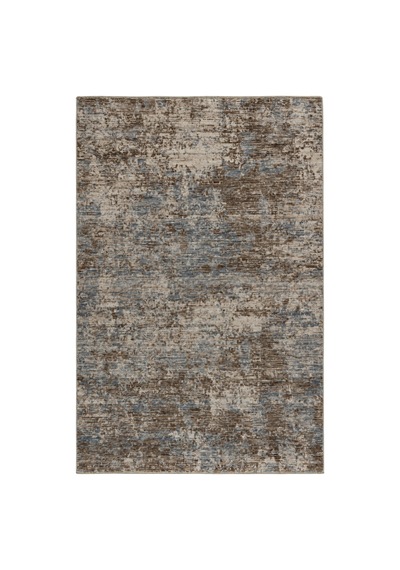 Vivanni Home Everlynn Polyester Vintage Halı Pamuk Atkı Tabanlı Modern Dokuma Ev Halısı Kahverengi Mavi