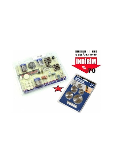 105 Parça Gravür Polisaj Zımpara Aşındırıcı Parlatıcı Set