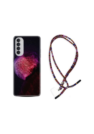 Oppo Reno 4 Pro Kılıf Rasta Boyun Askılı Kızıl Gezegen 1624