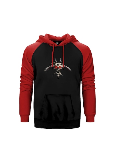 Diablo Hellfire Diabloıı Kırmızı Renk Reglan Kol Kapşonlu Sweatshirt Kırmızı Diablo Hellfire Diabloıı Kırmızı Renk Reglan Kol Kapşonlu Sweatshirt Kırmızı