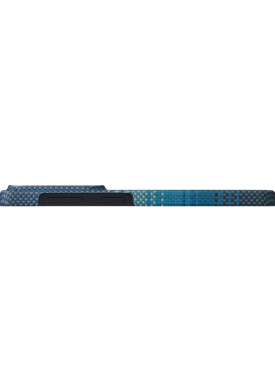 Samsung Uyumlu Galaxy S26 Plus Kılıf M-safe Aramid Fiber Pitaka Tactile Woven Sunset-moonrise Serisi Mavi Mavi