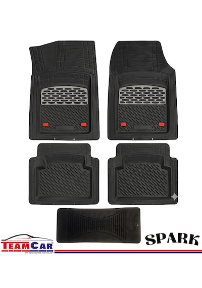 Spark Safir 4d Havuzlu Paspas Siyah Krom Karbon