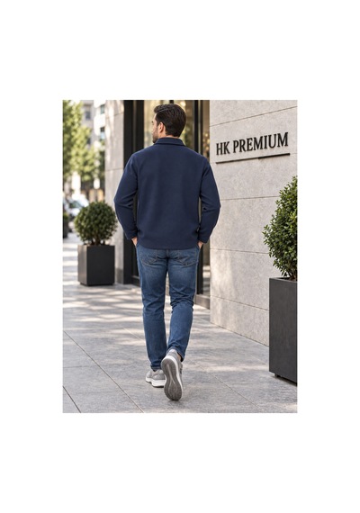 Hk Premium Erkek Gri Double Face Pike Gömlek Ceket Regular Fit, Çıtçıtlı, Uzun Kollu, Smart Casual Lacivert Hk Premium Erkek Gri Double Face Pike Gömlek Ceket Regular Fit, Çıtçıtlı, Uzun Kollu, Smart Casual Lacivert