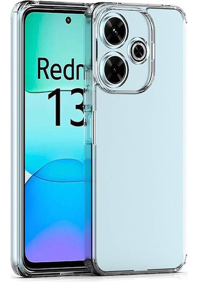 Xiaomi Redmi 13 4g Kılıf Zore Süper Silikon Kapak Seffaf