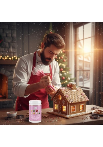 Royal Icing 200 Gr Pembe Kurabiye, Pasta Ve Şeker Hamuru Dekoru