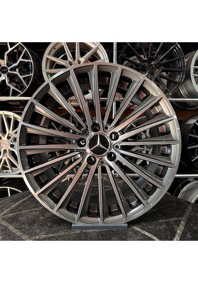 18 İnç 5x112 Mercedes Gun Metal Elmas Kesim Jant Modeli 4 Adet