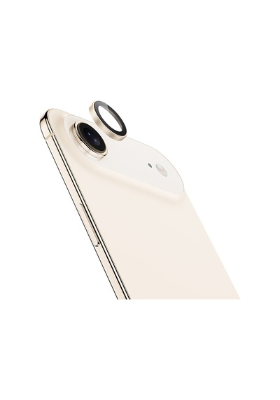 Apple Uyumlu   iPhone 17 Air Benks Dr Safir Kamera Lens Koruyucu Açık Gold