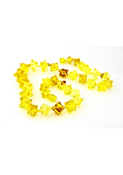 Kehribar Kolye Silindir Özel Tasarım Ambergold Kly17-23 Çok Renkli