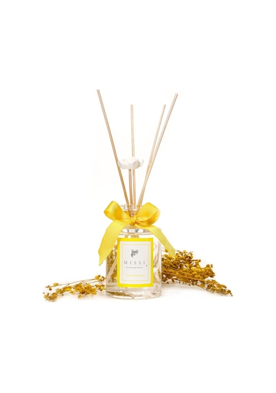 110 Ml Silindir Şişe Bambu Çubuklu Island Mimoza Oda Kokusu Abundance Prosperity