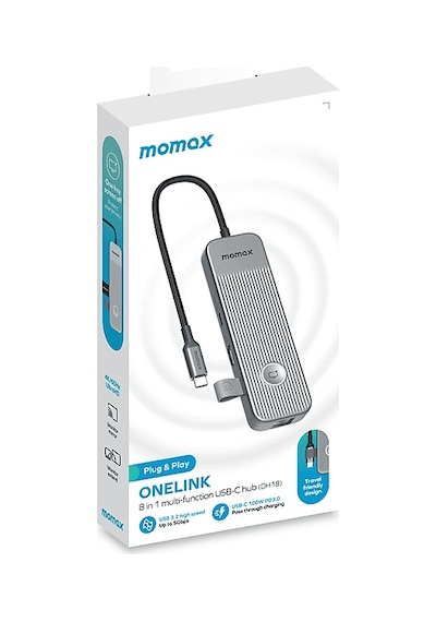 Momax Onelink 8 In 1 Usb-C Çoklayıcı Hub