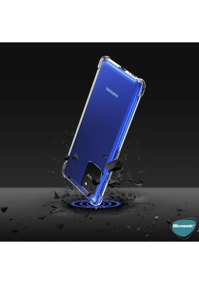 Microsonic Samsung Uyumlu Galaxy A91 Kılıf Shock Absorbing