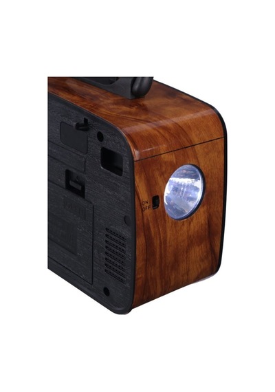 Bluetooth Hoparlör Nostaljik Radyo Fenerli Şarjlı Speaker Sd Kart Usb Aux Girişli Fm Radyo
