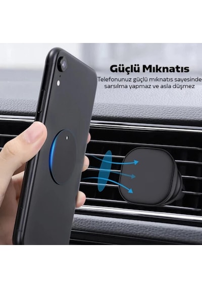 Coofbe Tüm Telefonlara Uyumlu Magnetic Telefon Tutucu Plaka 2 Adet Mıknatıslı Telefon Arkası Levha