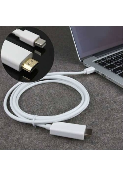Mini Displayport To Hdmi Kablo Mac Apple Uyumlu MacBook Tv Görüntü Aktarma