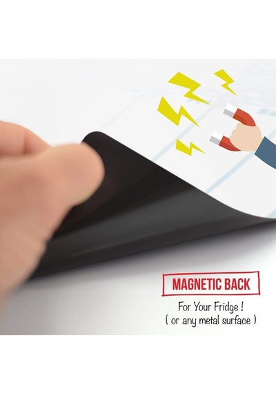Aylık Magnet Planlayıcı , 35x50 Mıknatıslı Yazı Tahtası  + 3 Kale
