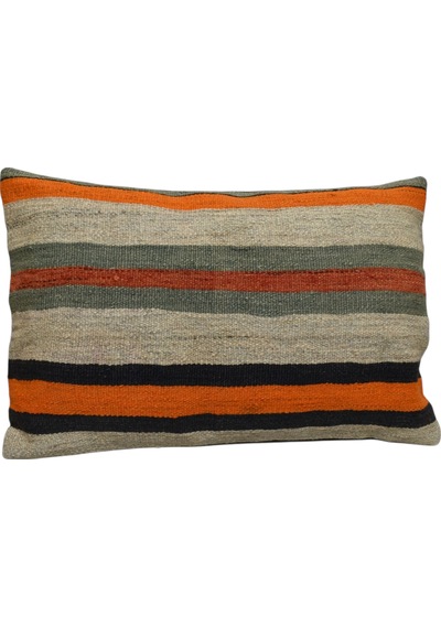 Zehra Abla Halı Yeni El Dokuma Dekoratif Kilim Kırlent Yastık Kılıfı 6665 Çok Renkli