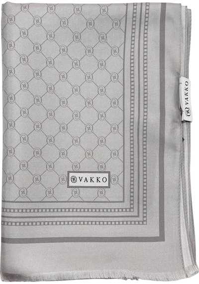 Vakko Twill İpek Şal - Özel Seri - Gümüş Gümüş