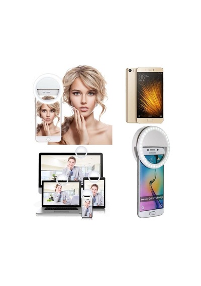 Halka Telefon Işığı Şarjlı Led Selfie Işığı Led Ring Light