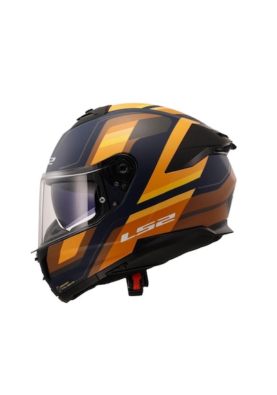 Stream 2 Mat Blue Orange Fullface Kask Mavi - Turuncu