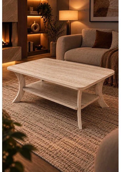 Orta Sehpa Traverten Desen Dikdörtgen 90 Cm Genişlik - 55 Cm En - Mdf Ayak 46 Cm Yükseklik Modern Orta Sehpa Traverten Orta Sehpa Traverten Desen Dikdörtgen 90 Cm Genişlik - 55 Cm En - Mdf Ayak 46 Cm Yükseklik Modern Orta Sehpa Traverten