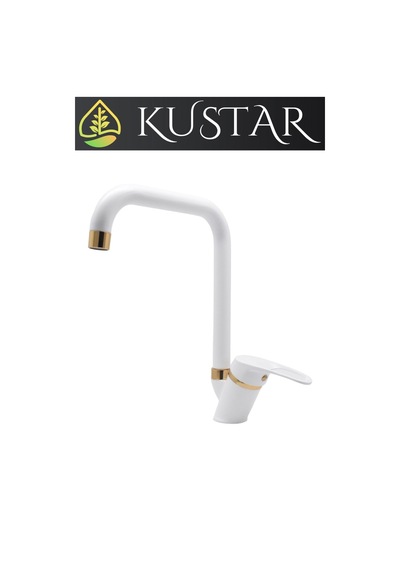 Kustar Oviedo Gold Beyaz Mutfak Evye Bataryası