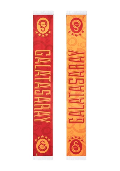 Galatasaray Orijinal 5 Yıldız Şal Atkı Sarı - Kırmızı