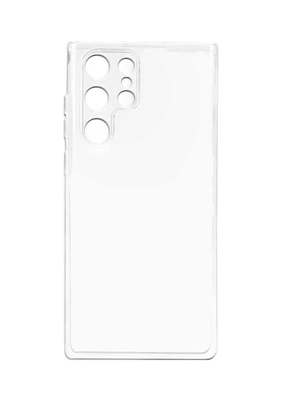 Samsung Galaxy Uyumlu S22 Ultra Kılıf Kamera Korumalı Silikon Rubber Arka Kapak Şeffaf
