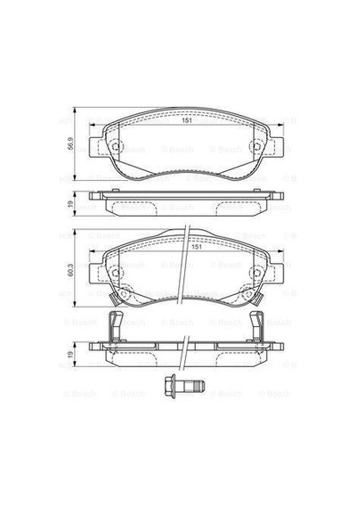 Honda Cr-V Ön Fren Balatası 2.0 150 Beygir 2007-2012 Bosch