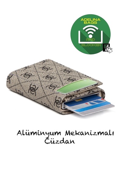 Newish Polo Rfid Özellikli Mekanizmalı Cüzdn Kartlk-suni Deri Füm Füme