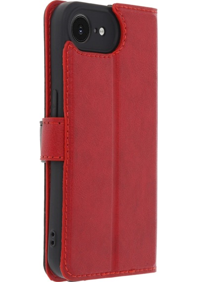 Apple Uyumlu iPhone 16e Kılıf Trend S Plus Kapaklı Kılıf Kırmızı
