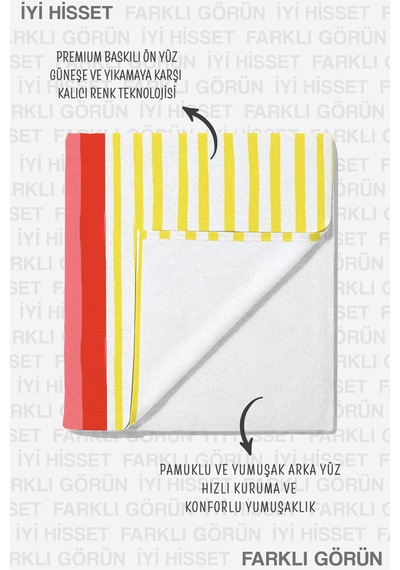 Deniz Yıldızı Çizgili Marine Plaj Havlusu-tropikal Modern Renk Bloklu Hızlı Kuruyan Mikrofiber Havlu Çok Renkli