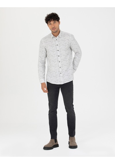 Pierre Cardin Erkek Gri Gömlek Desenli 50276009-vr024 Gri Pierre Cardin Erkek Gri Gömlek Desenli 50276009-vr024 Gri