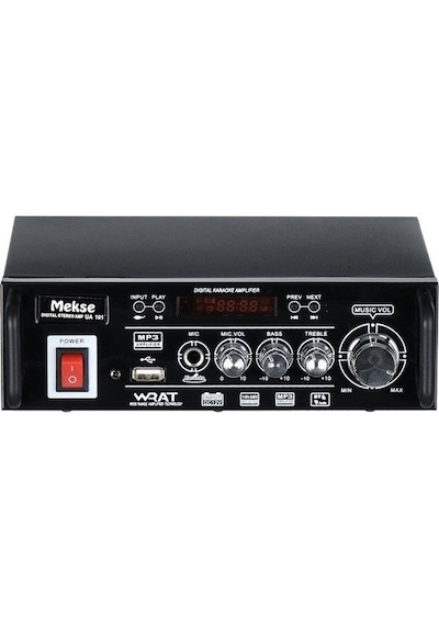 Mekse Ua-101 30w Rms Stereo Bluetooth Şarjlı 12v Özellikli Amfi