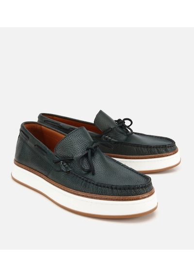 Hotiç Erkek Deri Haki Bağcık Detaylı Günlük Loafer 02ayh319390a860 02ayh319390a860