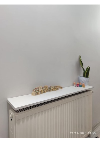 Güvendekoratif Petek Üstü Uçar Raf 80 Cm Beyaz