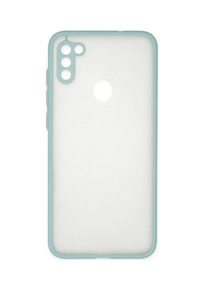 Samsung Galaxy A11 Kılıf Montreal Silikon Kapak - Turkuaz 0.2M-Çok Renkli