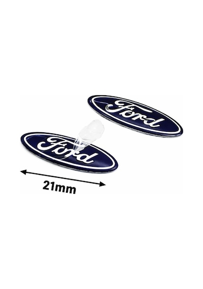Fiesta Fusion Mondeo Transit Kumanda Anahtar Amblem A+ Kalite Damla Etiket 17 X 7 Elips 1 Adet