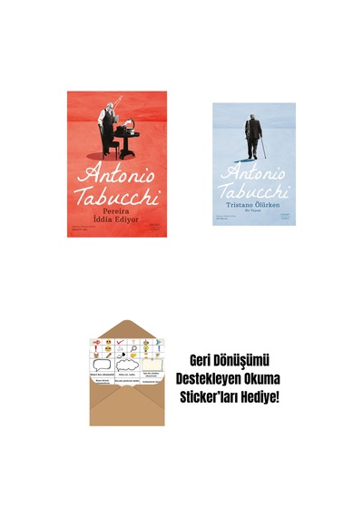 Pereira İddia Ediyor + Tristano Ölürken + Okuma Sticker'ları