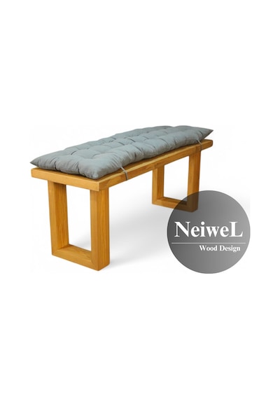 Neiwel Garden Sui Doğal Ahşap Bahçe Bank-40-100 Açık Ceviz