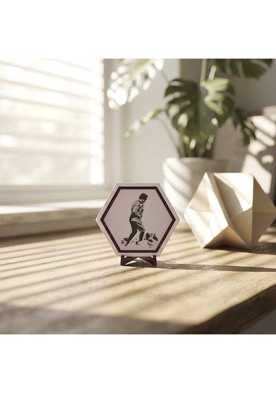 Modern Tasarımlı Atatürk Figürlü Dekoratif Obje, Çalışma Masaları İçin Şık Bir Seçenek 10x10 Cm, Yavru Ağzı