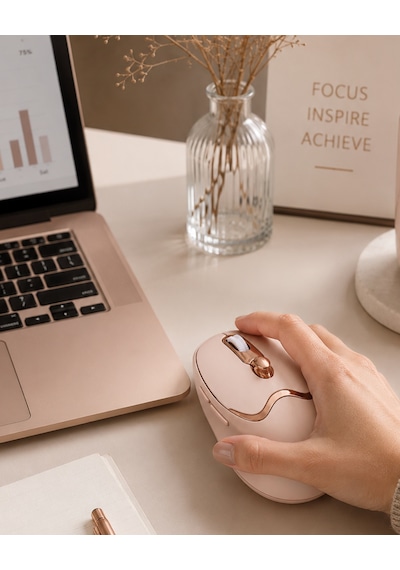 Ergonomik Tasarımlı Kablosuz Mouse Bluetooth Ve Usb Alıcılı - Lisinya
