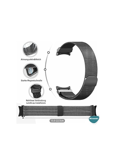 Samsung Galaxy Watch 5 44mm Kordon Milano Loop Siyah