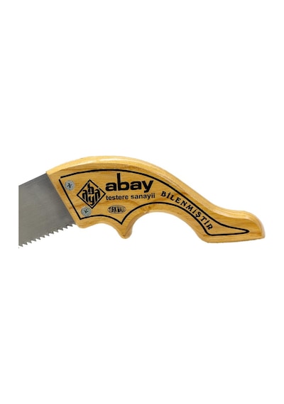 Abay El01 Ekstra Bilenmiş Ahşap El Testeresi No:12 Çaprazlı 30 Cm